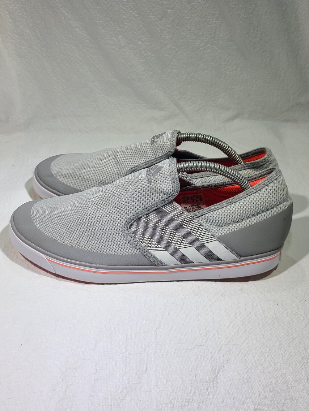 Womens adidas Adicross SL Slip-On Golf Shoes Size: 9.5 Color: Gray White Red